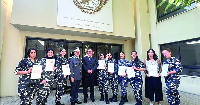 إختتام دورة تدريبية بتمويل بريطاني  لتعزيز سلامة المسافرين في المطار