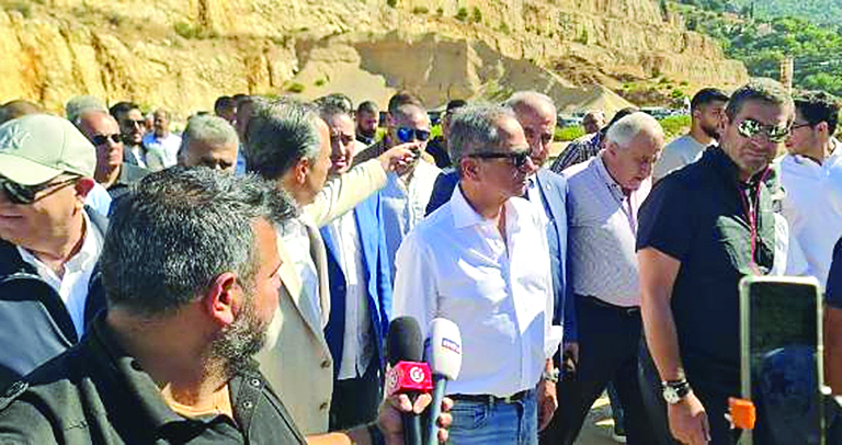 وزير الطاقة جال في سدّي بقعاتة وشبروح: المعالجة الفنية والتقنية أولوية مؤكّدة