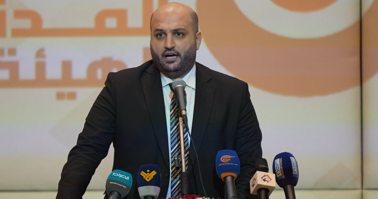 ناصر الدين أعلن في احتفال تأبيني لشهداء الدفاع المدني إعادة إعمار مستشفيات الجنوب