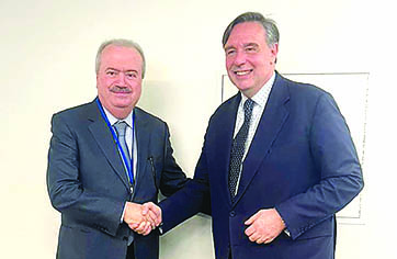 جابر تبلّغ من «صندوق التنمية العربية» مساهمة بـ 120 مليون دولار لإعادة الإعمار