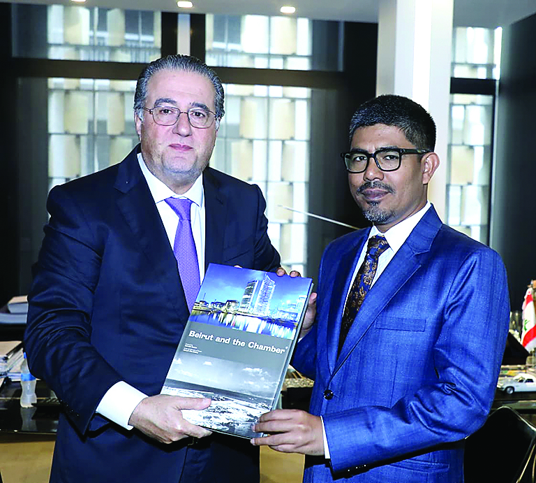 شقير يعرض مع سفير الهند محمد شيخ تنمية العلاقات الاقتصادية والثقافية