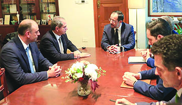 الصدي من قبرص: سنبحث في إمكان الربط الكهربائي وتعزيز التعاون الطاقوي