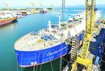 روسيا ترسل أول شحنة غاز من مشروع «آركتيك 2» إلى الصين في العام الحالي