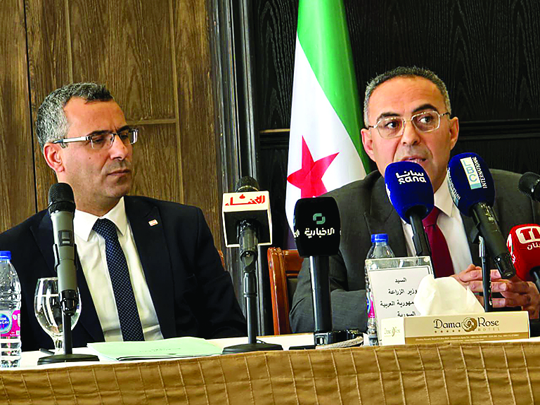 وزير الزراعة في سوريا لعقد اجتماعات حول آليات التعاون في القطاع الزراعي