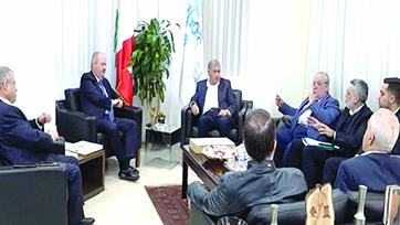 جابر بحث مع سقلاوي ووفد رؤساء البيع بالجملة آليات العلاقة مع 