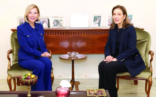 اللبنانية الأولى استقبلت السيدة  تانيا سعادة