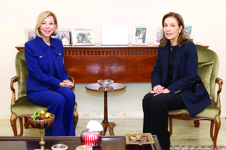 اللبنانية الأولى استقبلت السيدة  تانيا سعادة