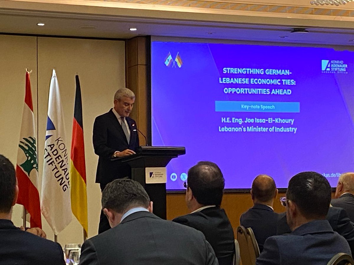 عيسى الخوري: لبنان يدعو ألمانيا إلى شراكات والاستفادة من فرص استثمارية