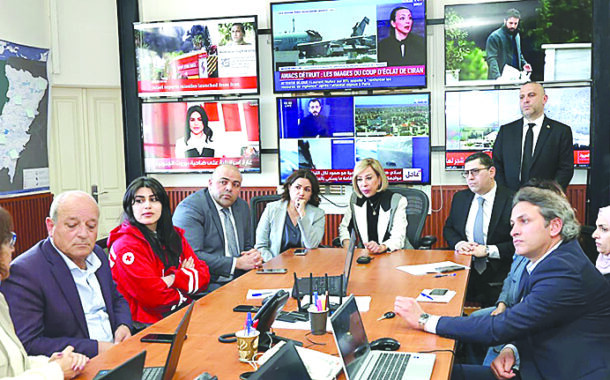 اللبنانية الأولى زارت سرايا بعبدا والصليب الأحمر في الحازمية