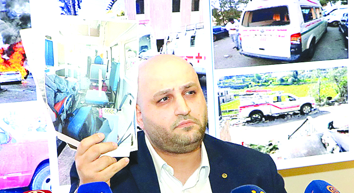 ناصر الدّين عرض بالأرقام تمادي العدو في الإعتداءات على القطاع الصحي