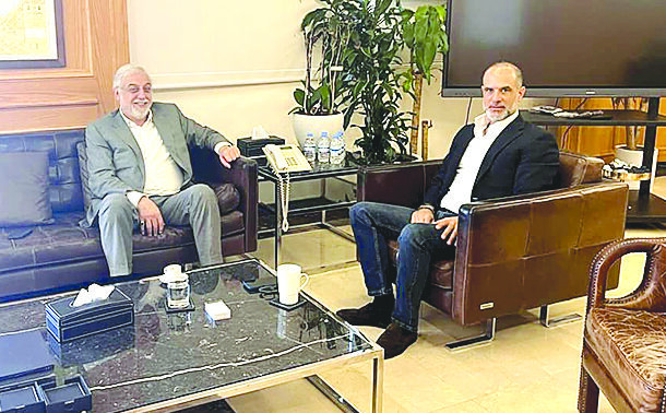 رسامني يبحث مع طليس شؤون اتحاد بلديات الضاحية الجنوبية