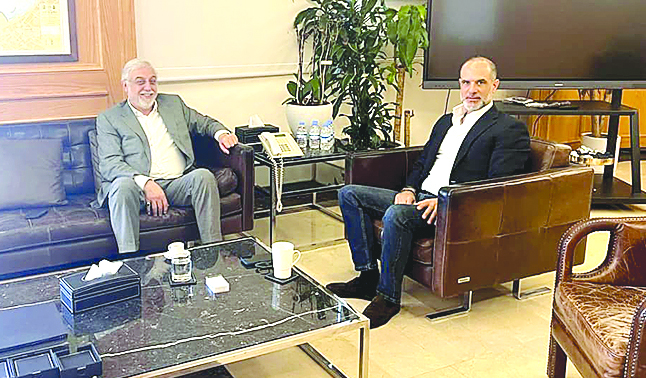 رسامني يبحث مع طليس شؤون اتحاد بلديات الضاحية الجنوبية