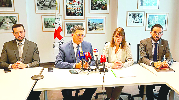 مرقص بحث مع الصليب الأحمر  الدولي في آلية حماية الصحفيين