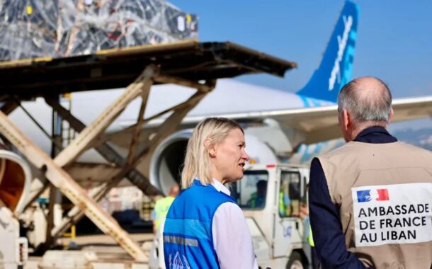 وصول طائرة فرنسية محملة مساعدات