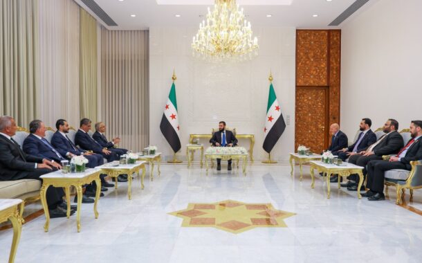 البساط يلتقي الرئيس أحمد الشرع وتأكيد على تعزيز التعاون الاقتصادي