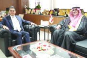 مرقص بحث والسفير الدوسري في تعزيز التعاون الإعلامي
