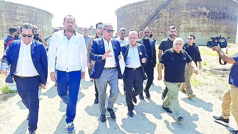 معايناً منشآت النفط والخزانات والمرابط... الصدي: نعمل على الاستفادة إقتصادياً