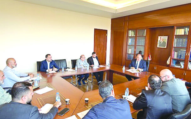 شارل عربيد إستقبل الهيئة الإدارية لتجمع صناعيي الضاحية الجنوبية