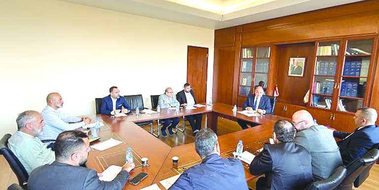 شارل عربيد إستقبل الهيئة الإدارية لتجمع صناعيي الضاحية الجنوبية