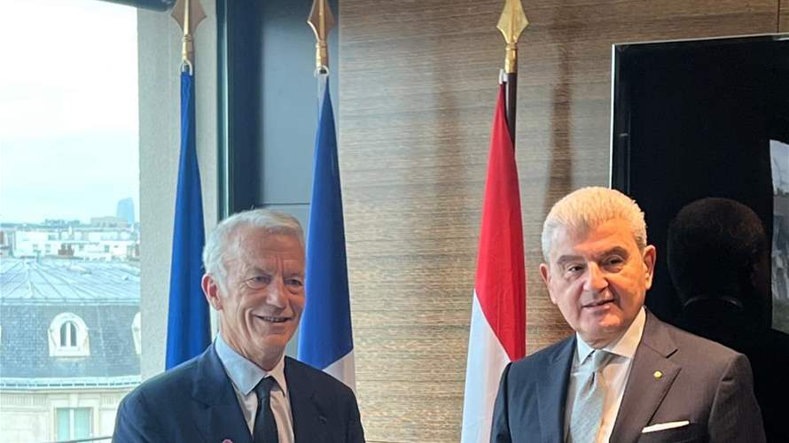 عيسى الخوري يبحث مع رجال أعمال فرنسيين تعزيز الاستثمارات الصناعية