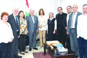 جابر يبحث مع سفيرة سويسرا في لبنان ووزير المالية المصري تعزيز التعاون المالي